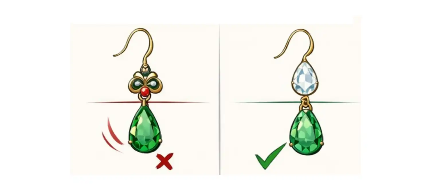 آموزش محاسبه مرکز ثقل در طراحی گوشواره | اصول تعادل در طراحی دستی