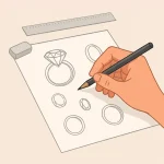 آموزش طراحی دستی جواهرات – جلسه اول: کنترل دست و خطوط پایه