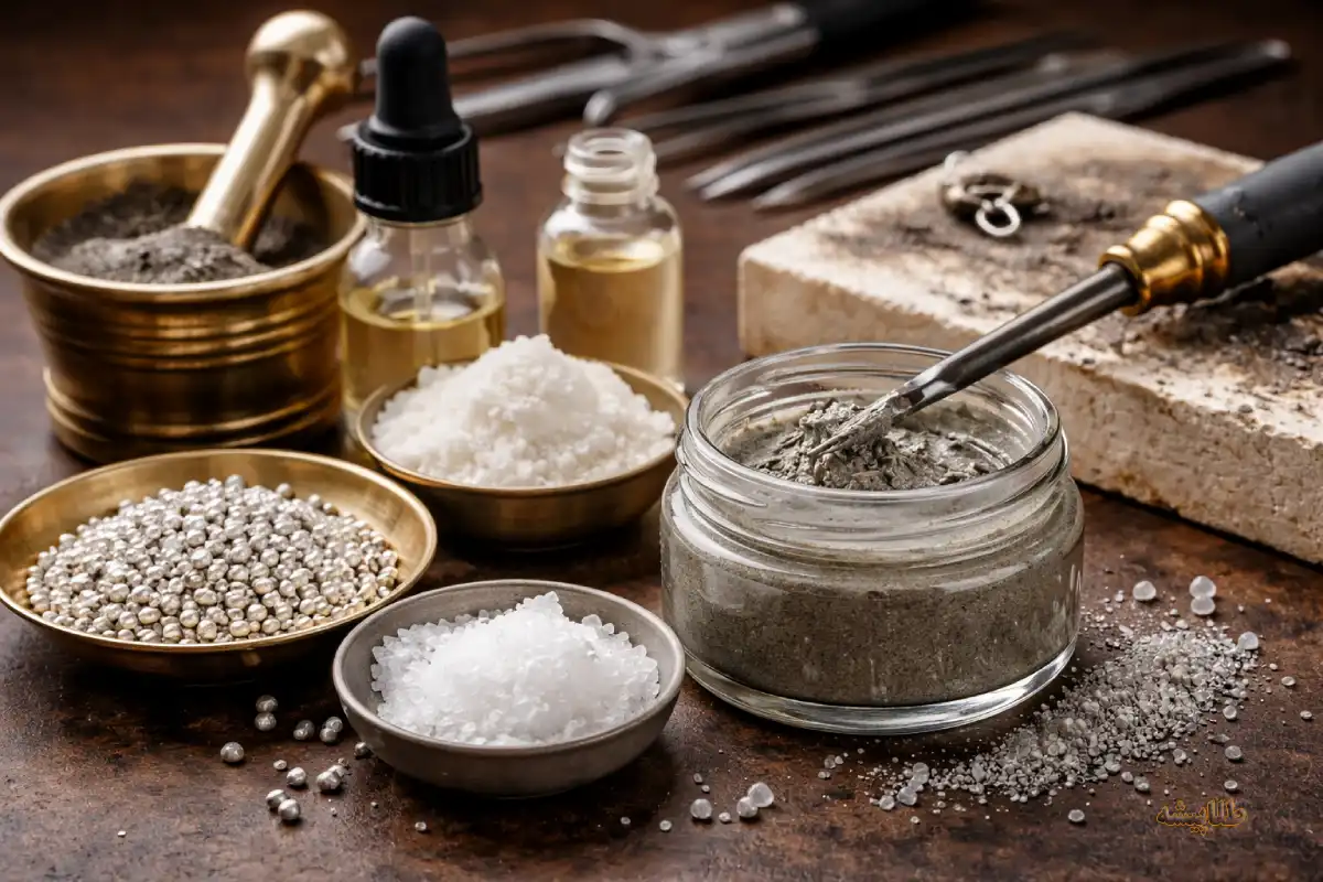 طرز تهیه خمیر لحیم نقره